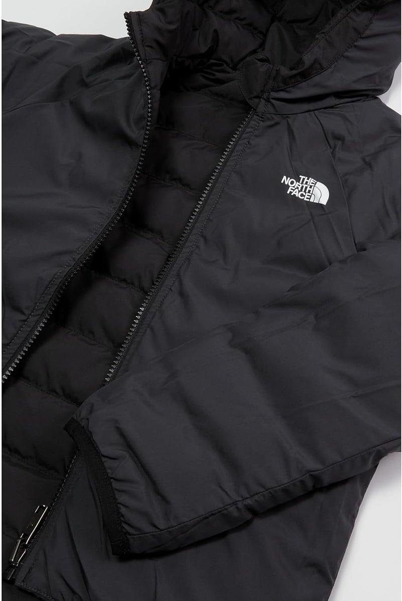 THE NORTH FACE Kids' Reversible Perrito Insulated Hooded Jacket, TNF Black, 3 - Image 2